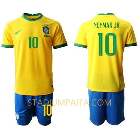 Virallinen pelipaita Brasilia Neymar JR 10 Koti 2020 Lyhythihainen - Lasten( + Lyhyet housut ) Virallinen pelipaita Brasilia Neymar JR 10 Koti 2020 Lyhythihainen - Lasten( + Lyhyet housut )